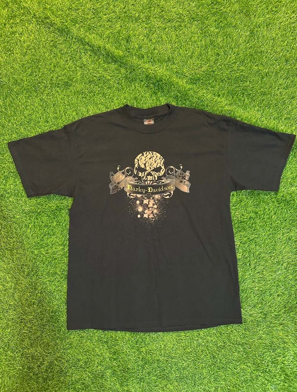 Harley-Davidson Cancun Mexico T-Shirt Size XL Black Skull Graphic Tee